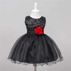 Baby Sequin Dress Flower Girl Wedding Princess Dress - Mubimart -  