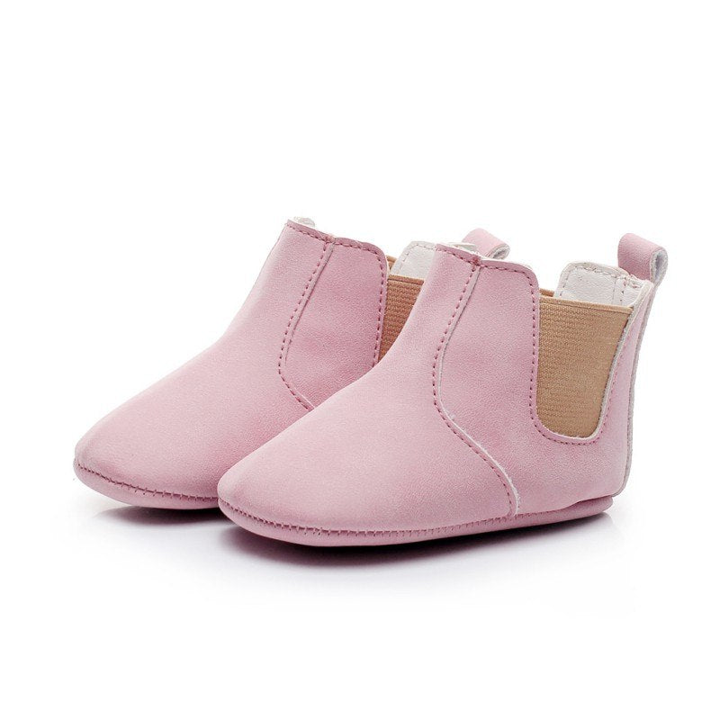 Baby Shoes Baby Xie Shoes Toddler Shoes Elastic PU Soft Shoes Children's Shoes - Mubimart -  