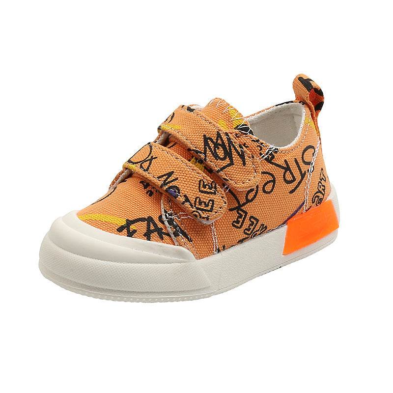Baby Shoes Female 0-2 Years Old 1 Kids Canvas Shoes Boys Sneakers - Mubimart
