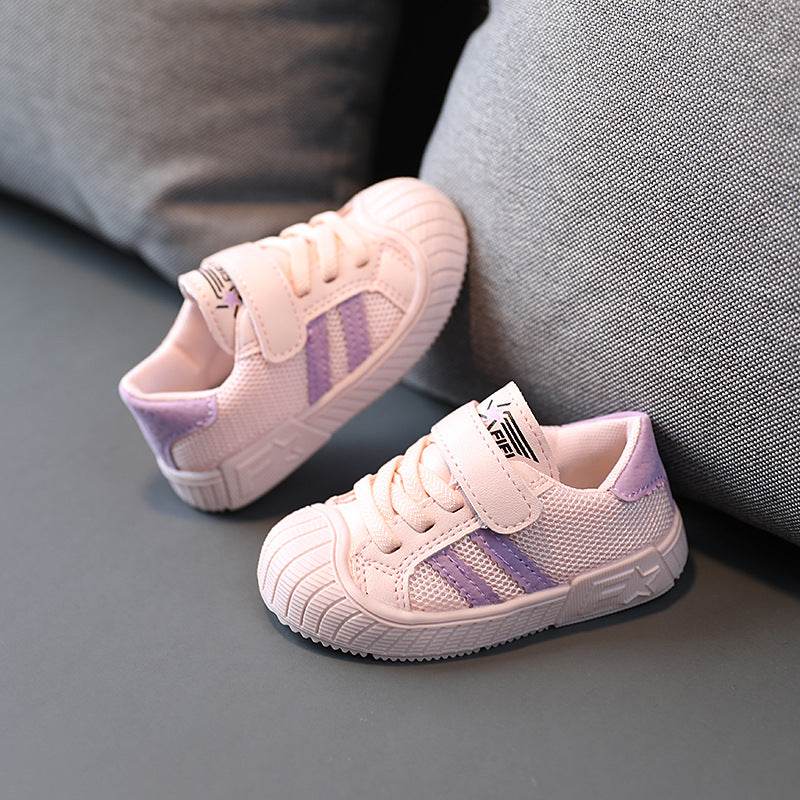 Baby Shoes Male Baby Shoes Female Baby Light Soft-Soled Toddler Shoes - Mubimart