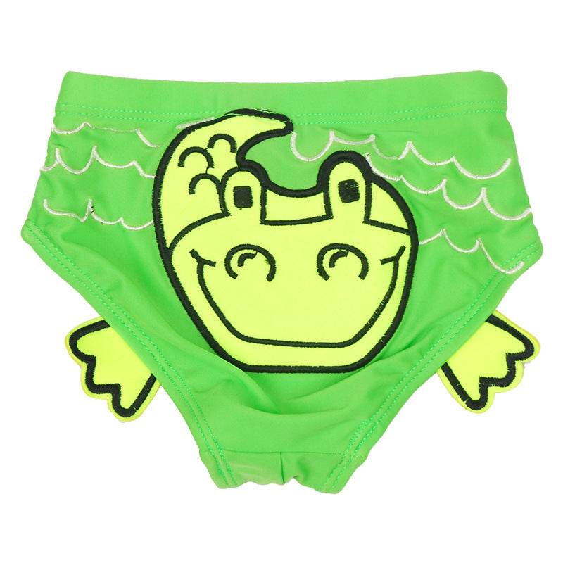 Baby Swimming Trunks Cute Embroidered Double Deck 1-3 Year Old Boys And Girls Learn Swimming Briefs Bathing Suit - Mubimart
