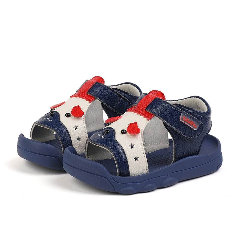 Baby Toddler Leather Sandals For Girls Toddlers Baby Children's Soft-Soled Baotou Shoes - Mubimart