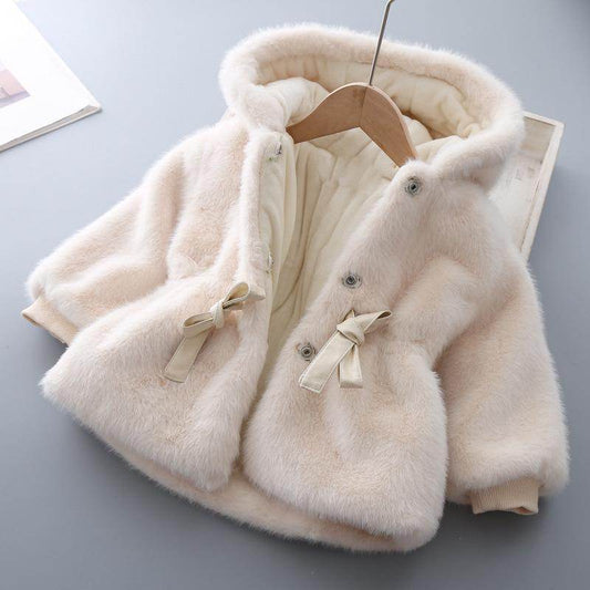 Baby Winter Clothes Kids Plus Velvet Padded Wool Sweater - Mubimart