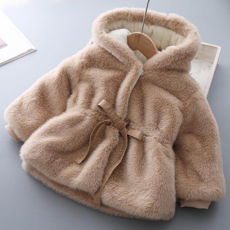 Baby Winter Clothes Kids Plus Velvet Padded Wool Sweater - Mubimart