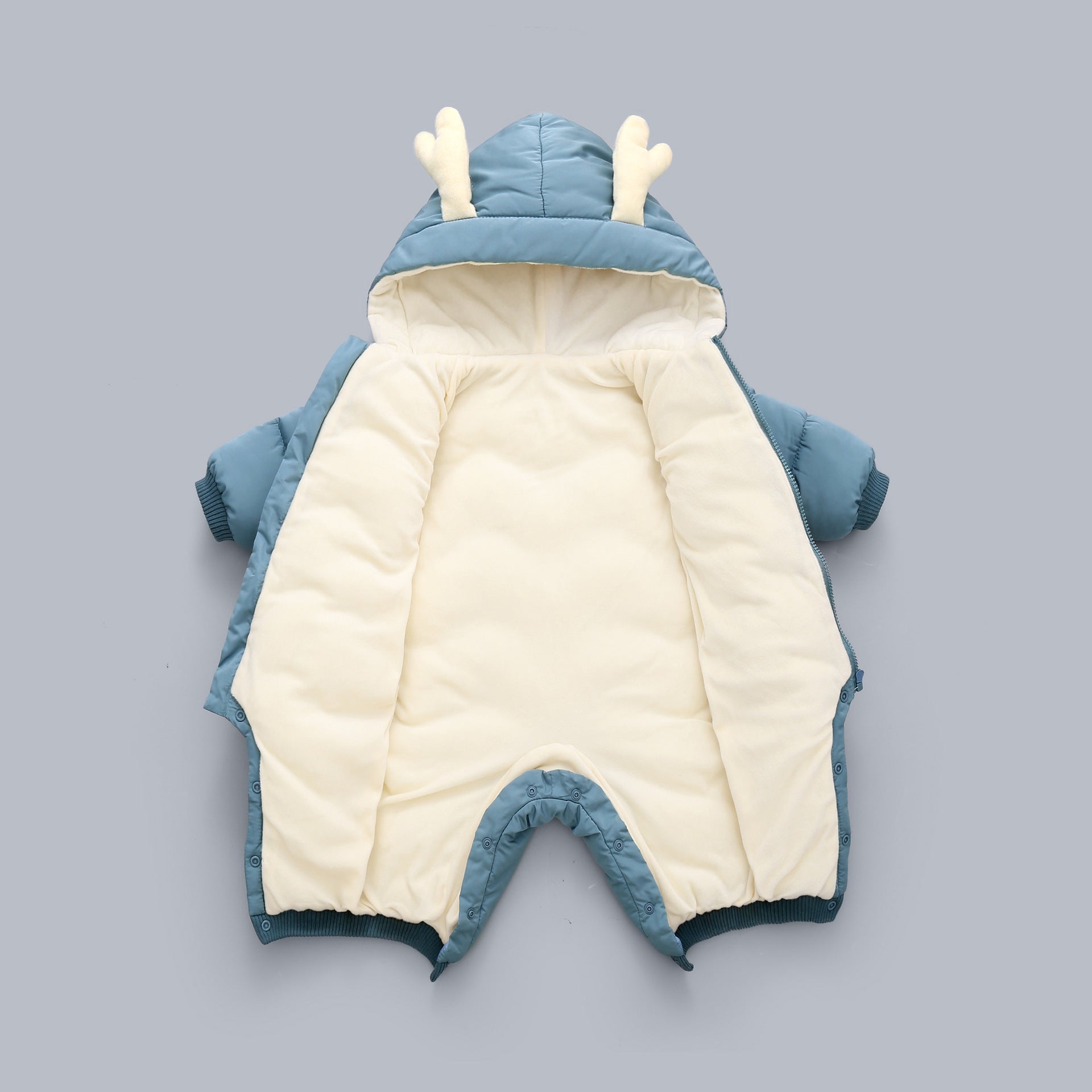 Baby Winter Snowsuit Plus Velvet Thick Baby Boys Jumpsuit 0-3 Years Newborn Romper Girl Clothes Overalls Toddler Coat - Mubimart -  