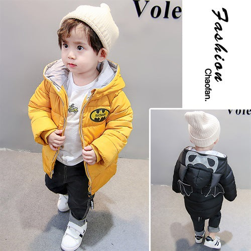 Baby boy baby padded jacket western style - Mubimart - Baby Cloth 