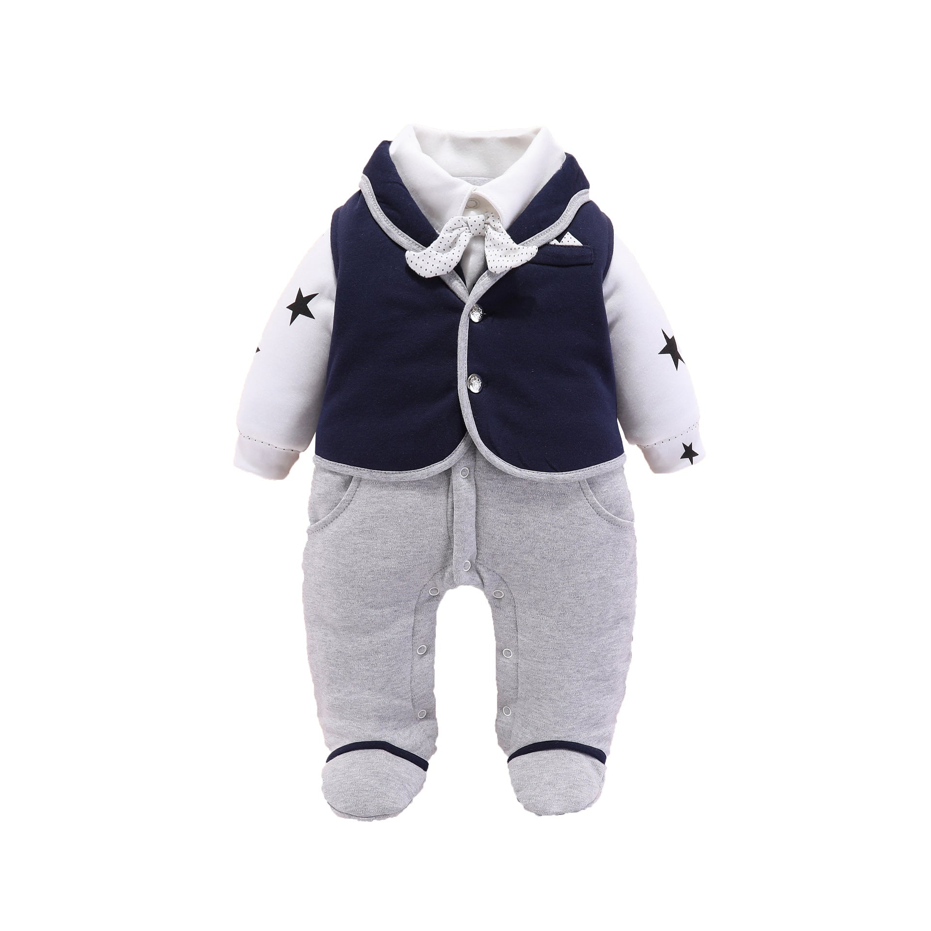 Baby boy gentleman romper - Mubimart -  