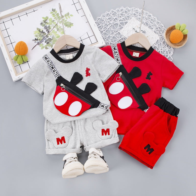 Baby cartoon two-piece set - Mubimart - Baby Cloth 