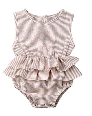 Baby children's clothing striped sleeveless girl pettiskirt - Mubimart -  