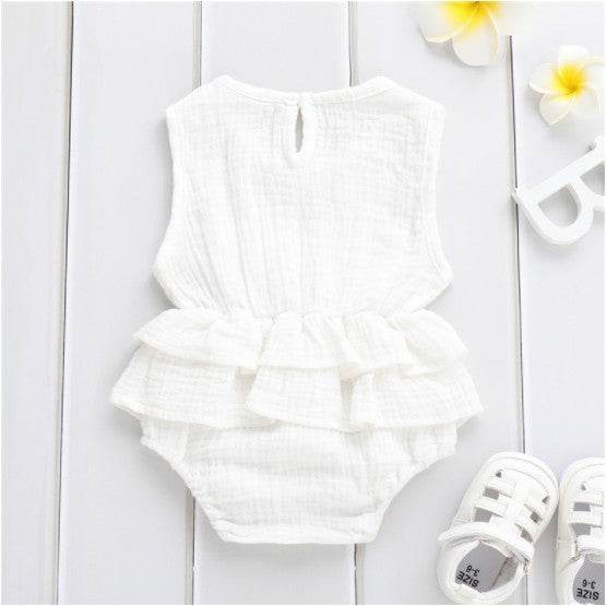 Baby children's clothing striped sleeveless girl pettiskirt - Mubimart