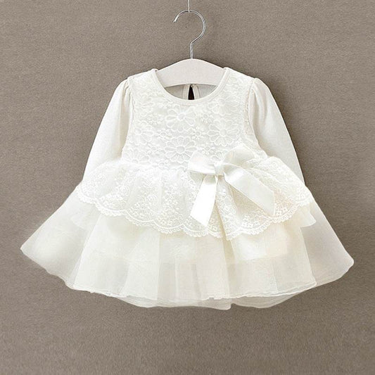 Baby clothing lace princess dress dress 0-12 months of spring and autumn direct manufacturers - Mubimart