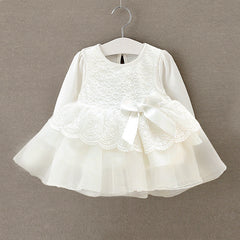 Baby clothing lace princess dress dress 0-12 months of spring and autumn direct manufacturers - Mubimart - Baby Cloth 