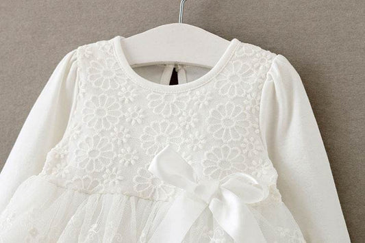 Baby clothing lace princess dress dress 0-12 months of spring and autumn direct manufacturers - Mubimart