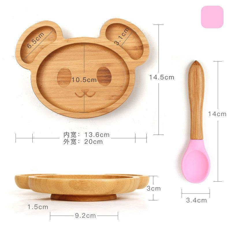 Baby dinner training plate children's cutlery set - Mubimart