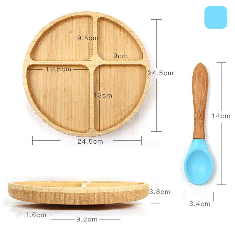 Baby dinner training plate children's cutlery set - Mubimart