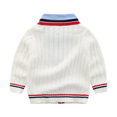 Baby fake two-piece sweater boy knitting - Mubimart -  