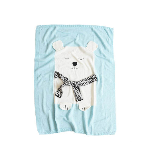 Baby knitted blankets spring and autumn blankets - Mubimart