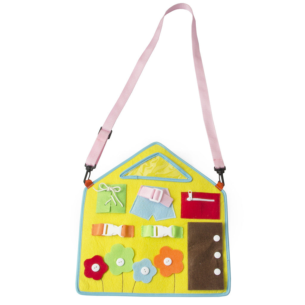 Baby learning dressing buckle zipper learning board - Mubimart -  