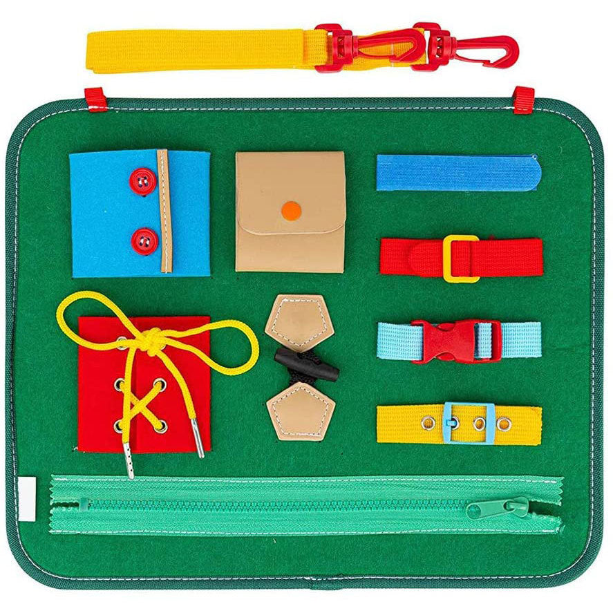 Baby learning dressing buckle zipper learning board - Mubimart -  