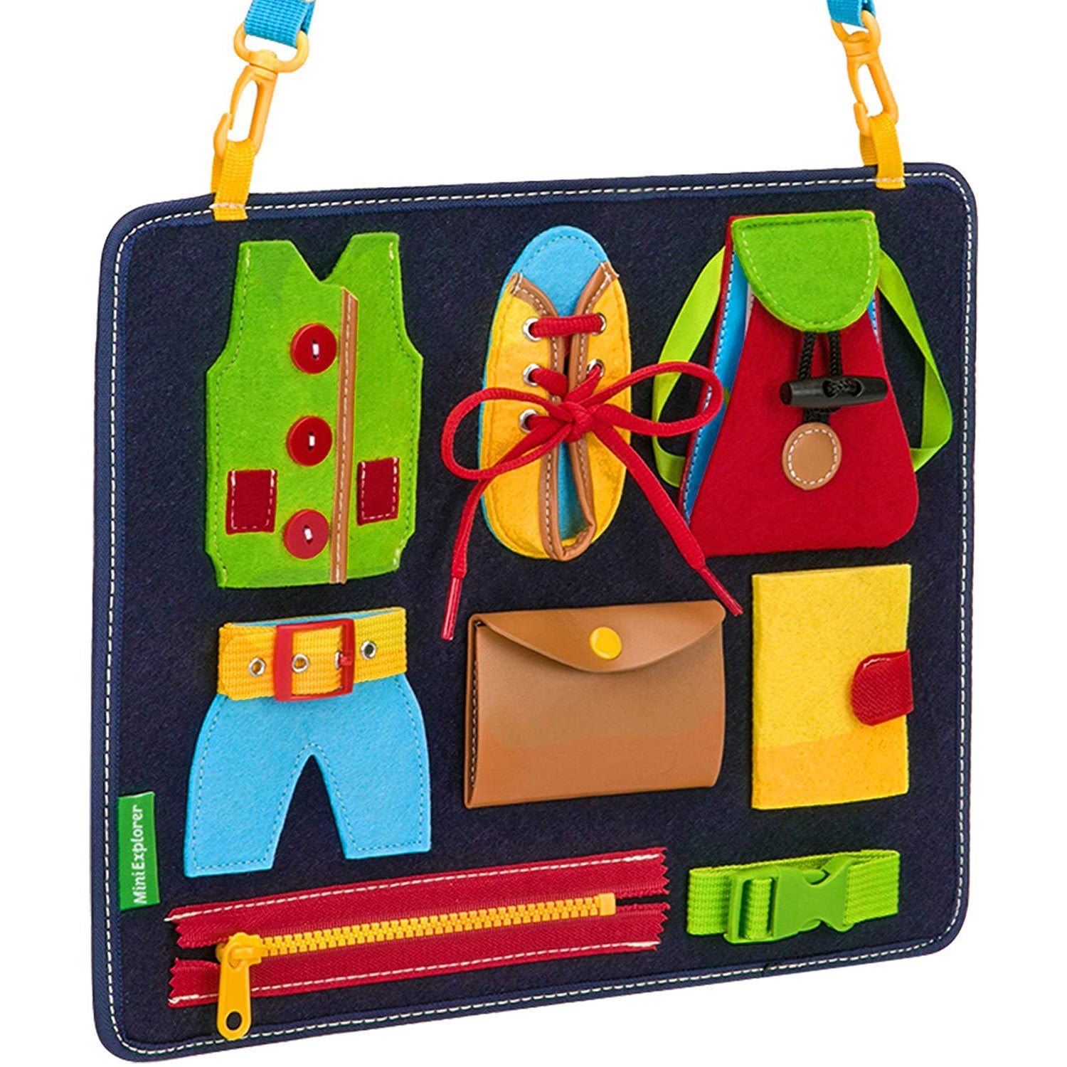 Baby learning dressing buckle zipper learning board - Mubimart -  