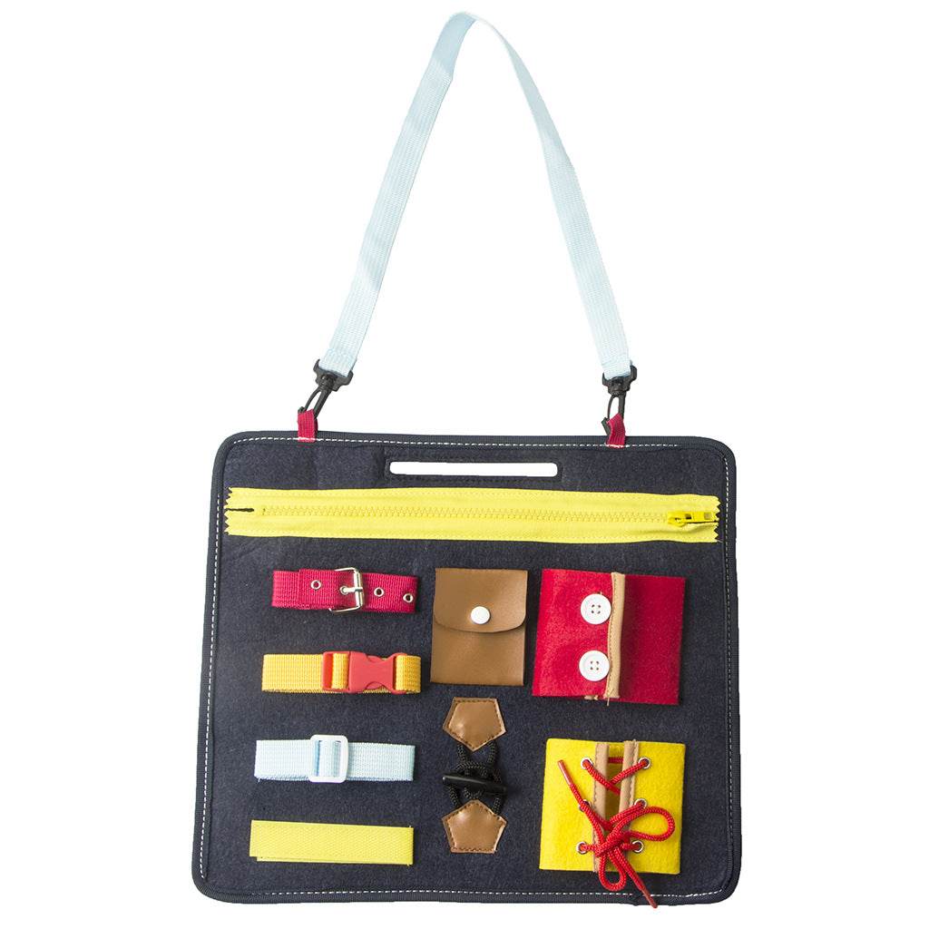 Baby learning dressing buckle zipper learning board - Mubimart