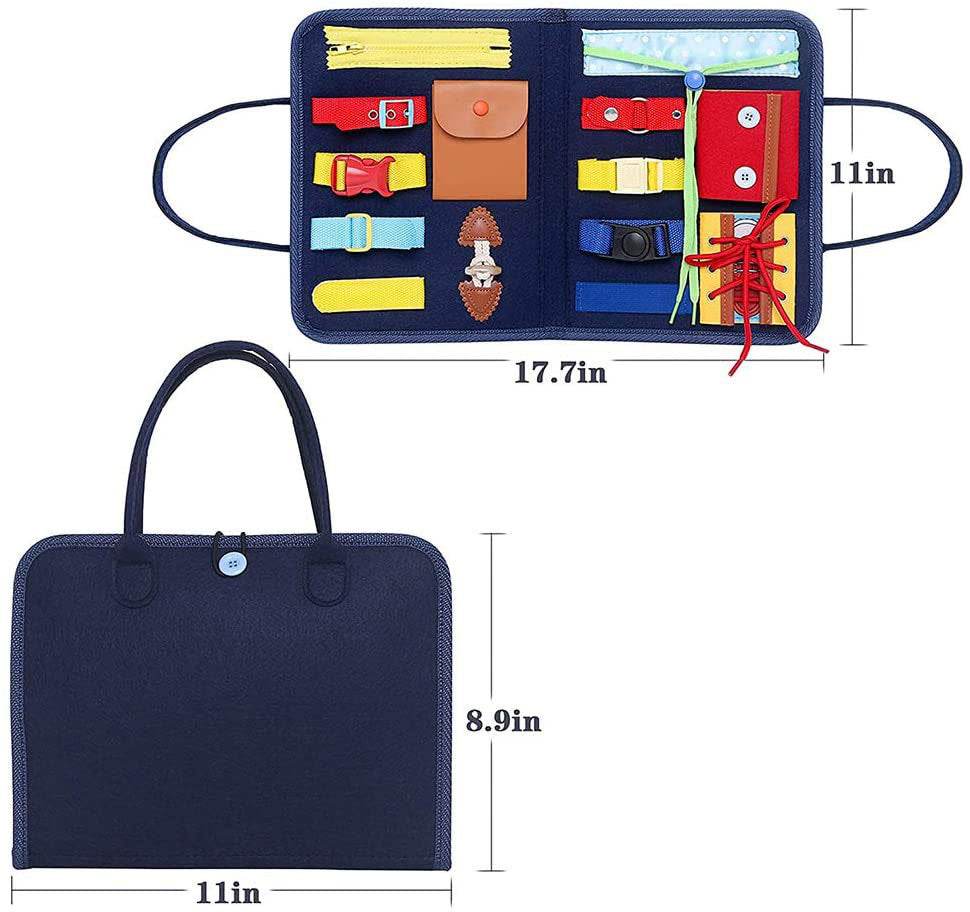 Baby learning dressing buckle zipper learning board - Mubimart
