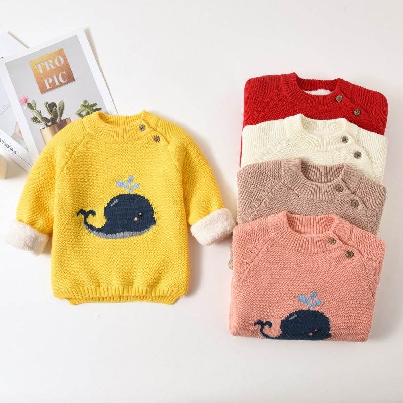 Baby plush warm clothes - Mubimart