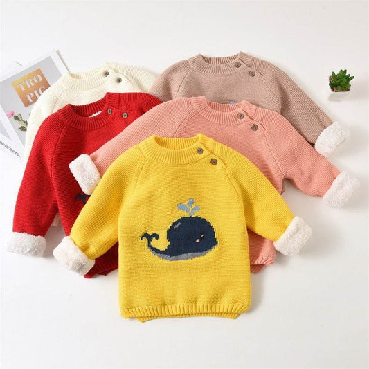 Baby plush warm clothes - Mubimart