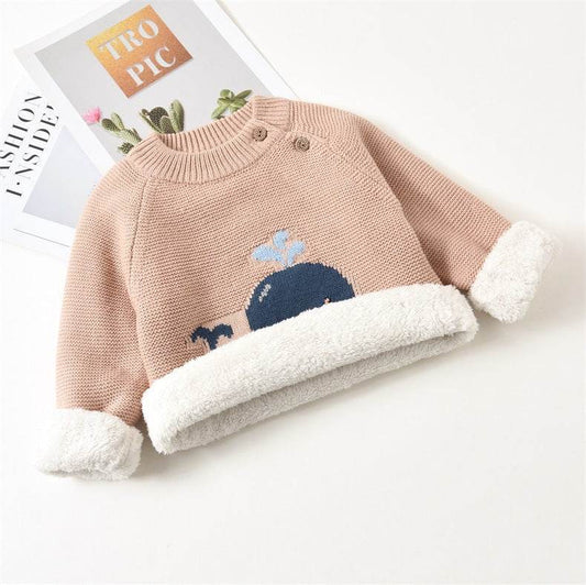 Baby plush warm clothes - Mubimart