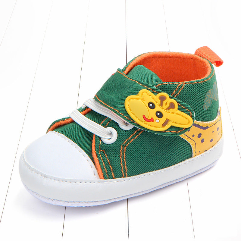 Baby shoes with giraffe pattern Small non-slip toddler shoes - Mubimart -  