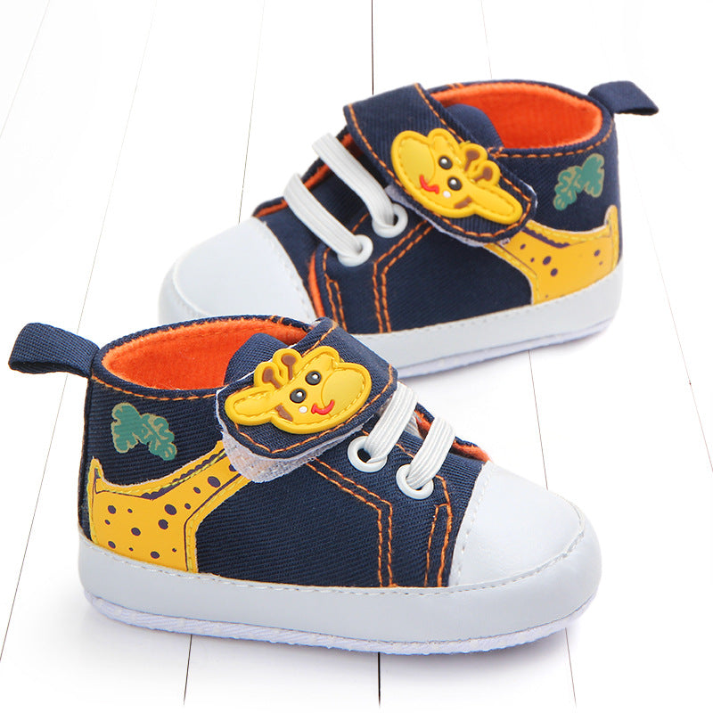 Baby shoes with giraffe pattern Small non-slip toddler shoes - Mubimart -  