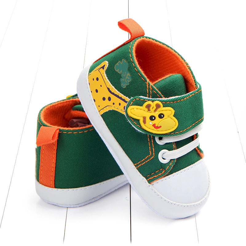 Baby shoes with giraffe pattern Small non-slip toddler shoes - Mubimart -  