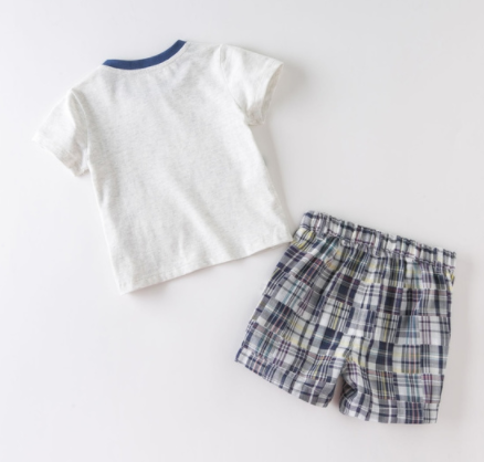 Baby short sleeve t-shirt set - Mubimart -  