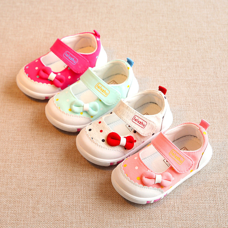 Baby soft-soled toddler shoes - Mubimart -  