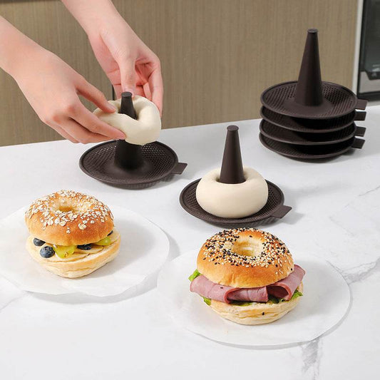 Baking Tool 6-piece Bread Donut Silicone Mold - Mubimart