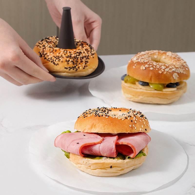 Baking Tool 6-piece Bread Donut Silicone Mold - Mubimart