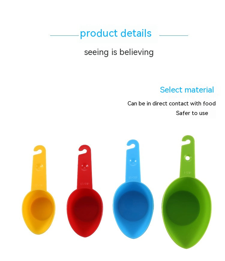 Baking Tool Plastic Plastic Measuring Spoon Measuring Cup Set - Mubimart -  