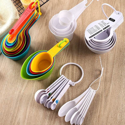 Baking Tool Plastic Plastic Measuring Spoon Measuring Cup Set - Mubimart