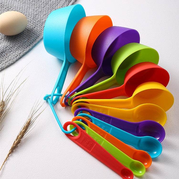Baking Tool Plastic Plastic Measuring Spoon Measuring Cup Set - Mubimart