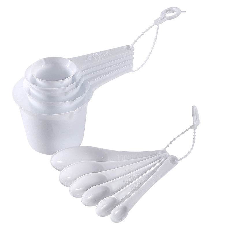 Baking Tool Plastic Plastic Measuring Spoon Measuring Cup Set - Mubimart