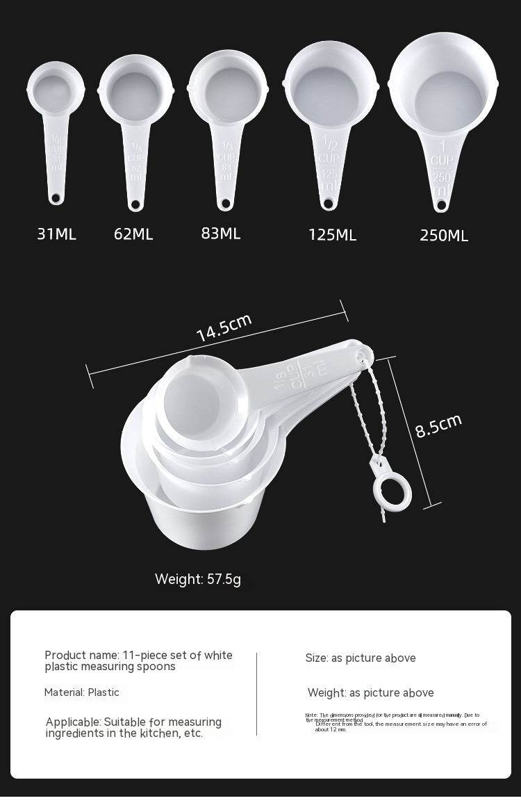 Baking Tool Plastic Plastic Measuring Spoon Measuring Cup Set - Mubimart