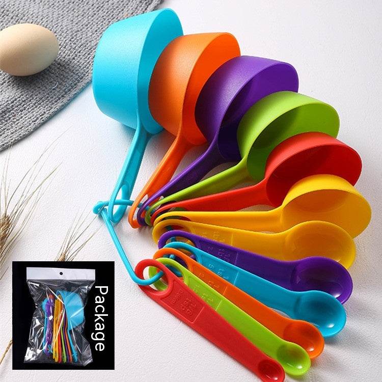 Baking Tool Plastic Plastic Measuring Spoon Measuring Cup Set - Mubimart