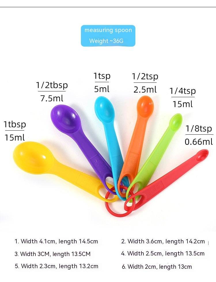 Baking Tool Plastic Plastic Measuring Spoon Measuring Cup Set - Mubimart