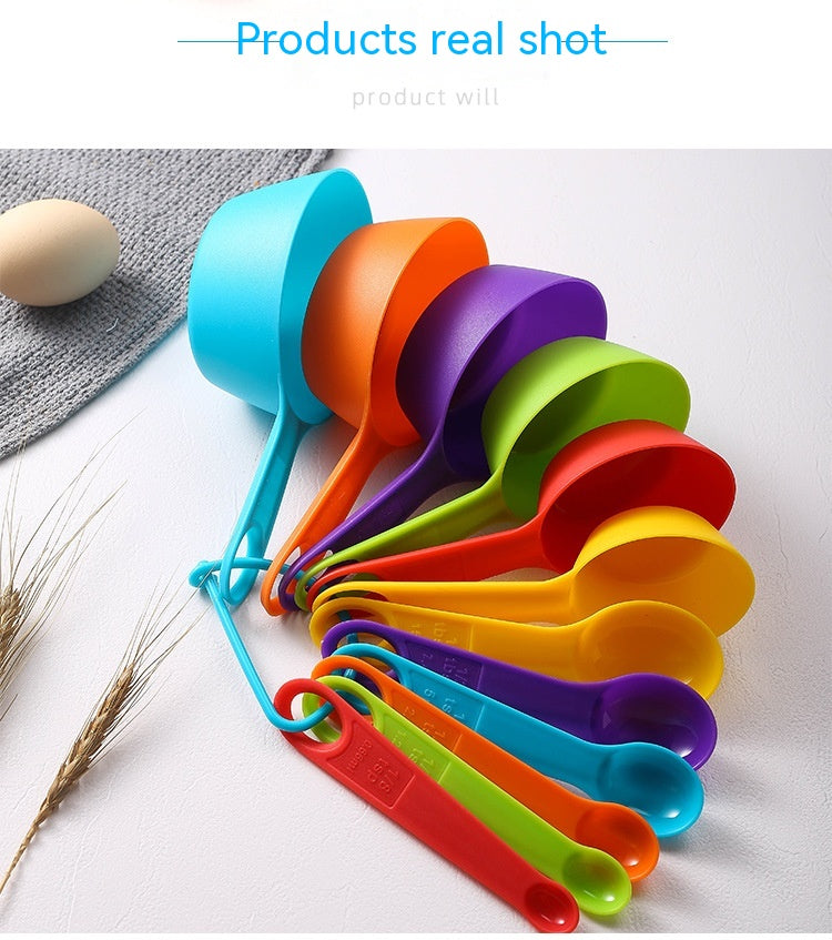 Baking Tool Plastic Plastic Measuring Spoon Measuring Cup Set - Mubimart -  