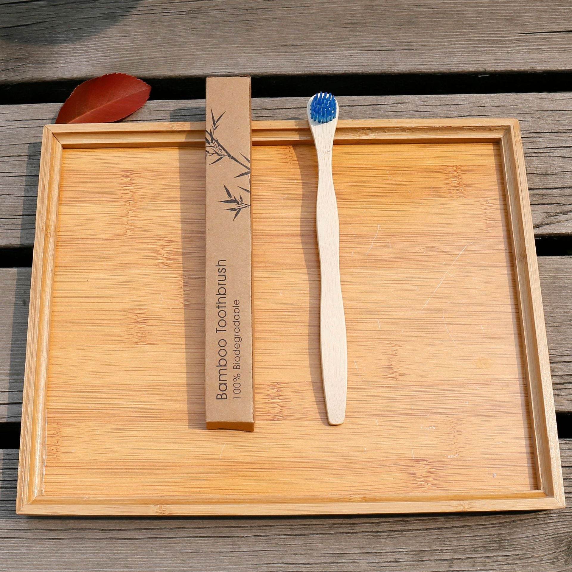 Bamboo And Wood Tongue Scraper Set 4 Sticks Tongue Cleaner - Mubimart