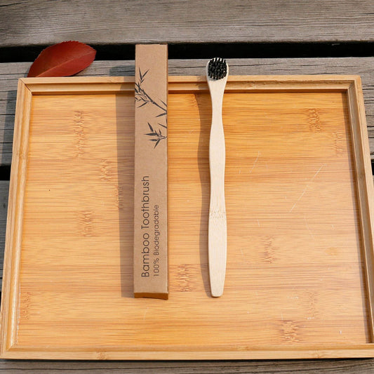 Bamboo And Wood Tongue Scraper Set 4 Sticks Tongue Cleaner - Mubimart