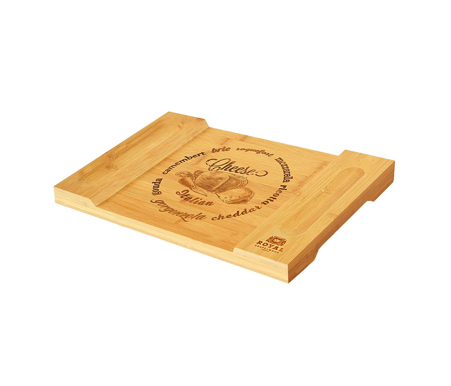 Bamboo Cheese Board & Cutting Board Kitchen Supplies - Mubimart -  