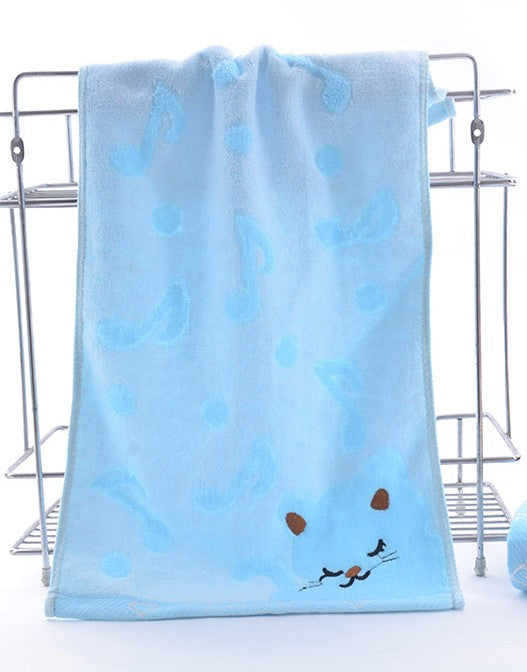 Bamboo Fiber Kitten Face Bath Towels - Mubimart -  