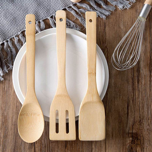 Bamboo Spatula For Cooking Bamboo Rice Spoon Kitchenware - Mubimart