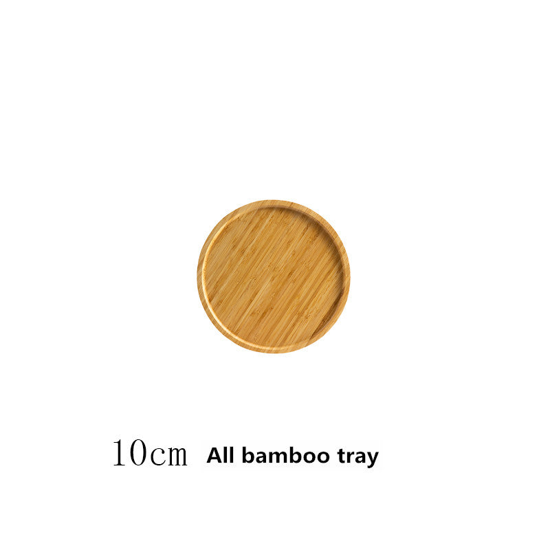 Bamboo Tray Wooden Tray Tea Cup Barbecue Tray - Mubimart -  